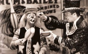 Gillett as the Ringmaster for Ringling Bros. and Barnum & Bailey, circa 1987