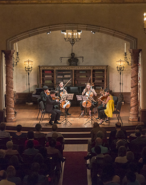 Rising Stars performance in the Music Room of the Rosen House at Caramoor in Katonah New York photo by Gabe Palacio